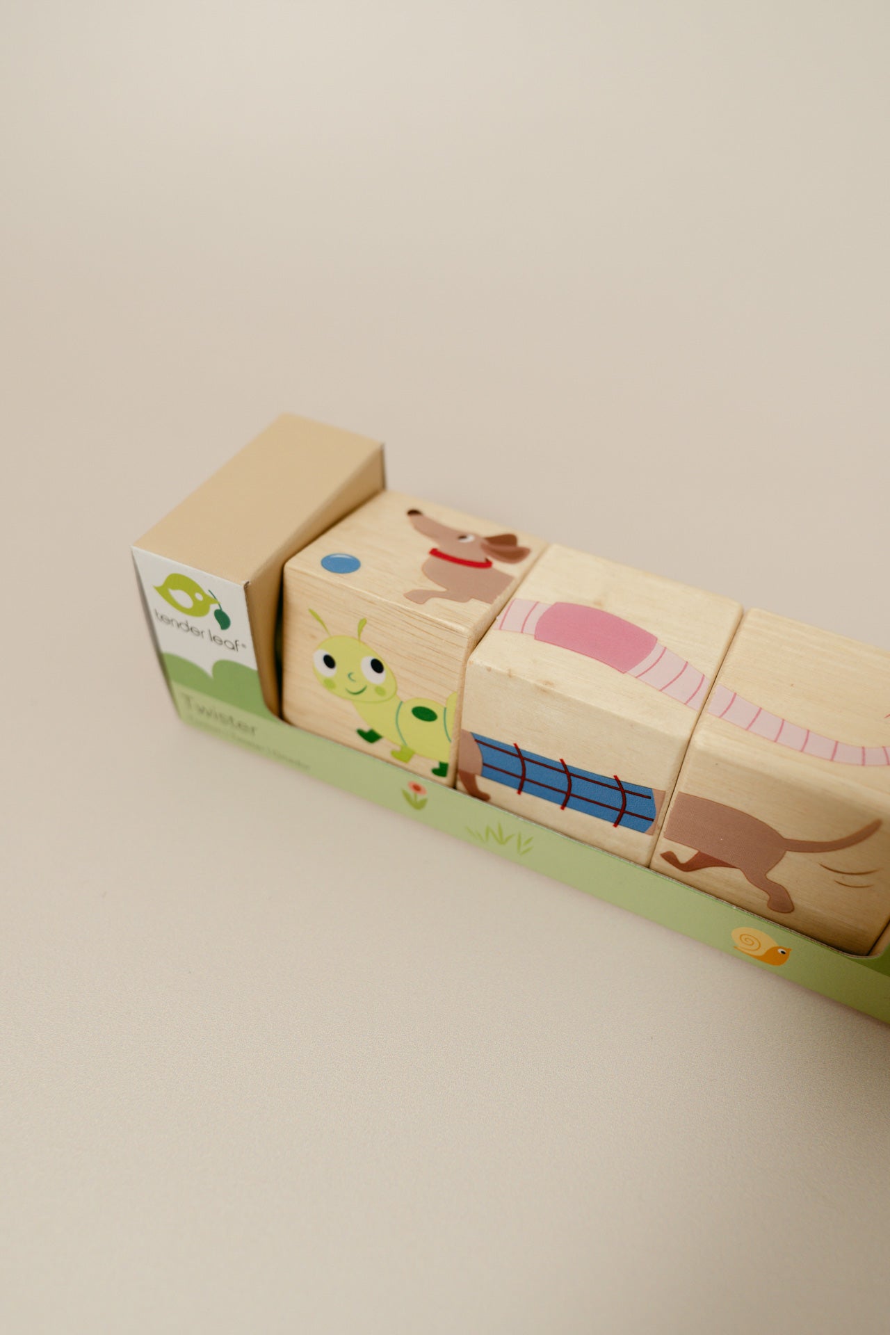 Tender Leaf Toy - Wooden Twisting Cubes