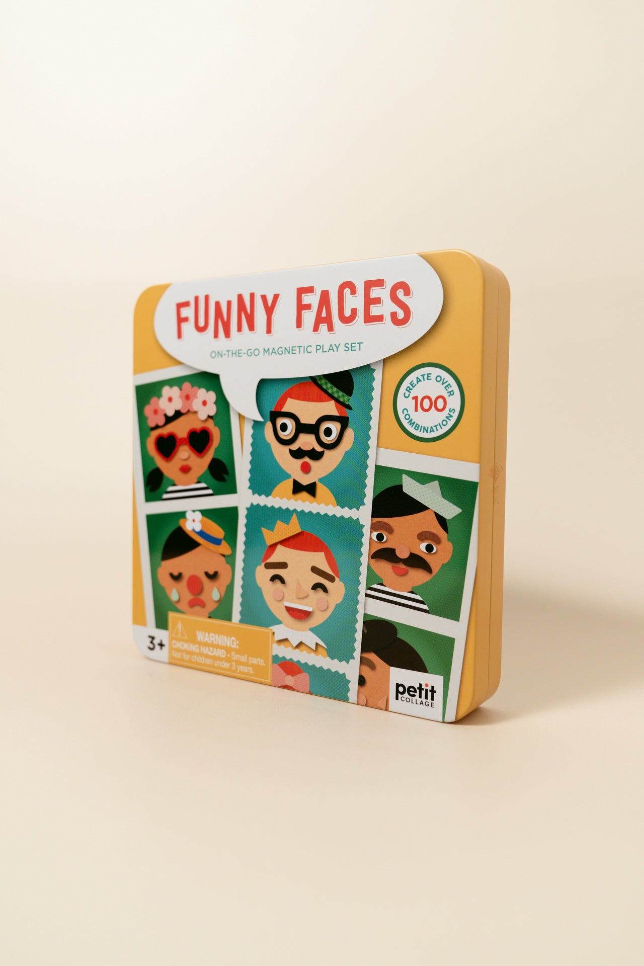 Petit Collage - Funny Faces Magnetic Play Set