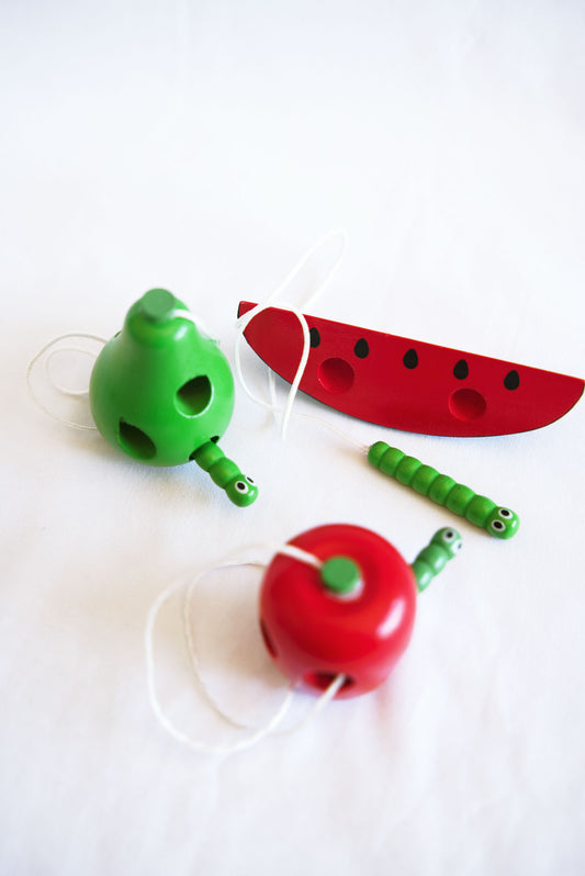 3 Piece Wooden Fruit Threader