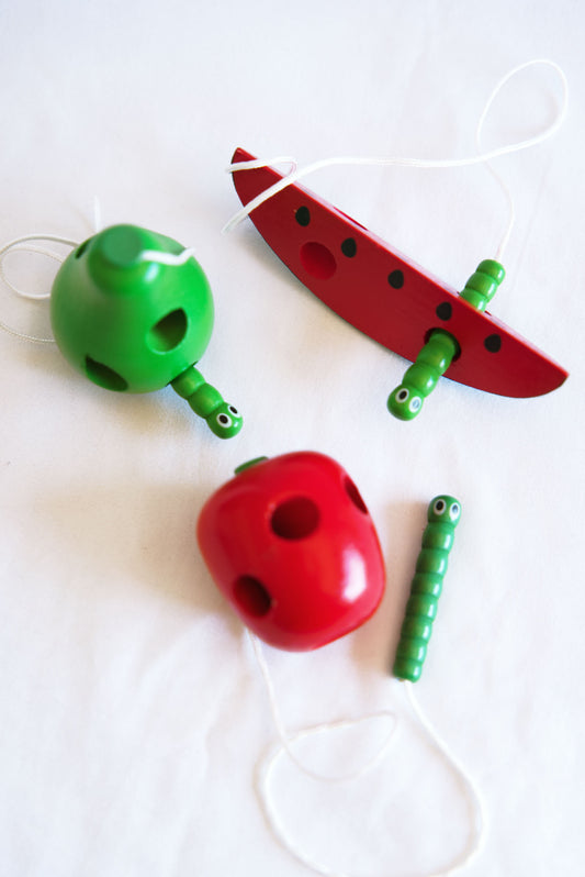 3 Piece Wooden Fruit Threader