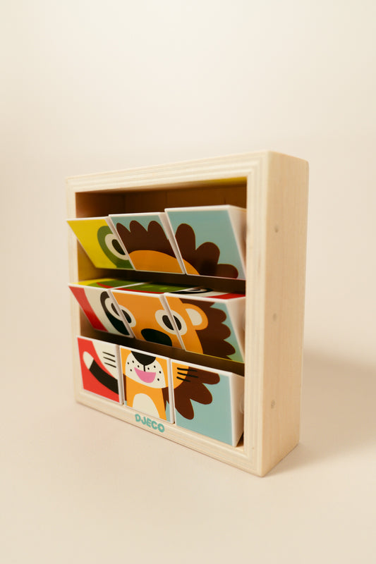 Djeco - Touranimo Wooden Puzzle Game